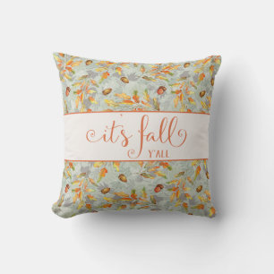 Coussin c'est l'automne les amis typographie d'automne
