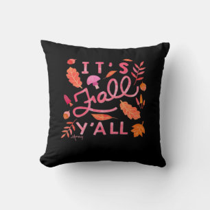 Coussin C'est l'automne, vous tous lettrage à la main cita