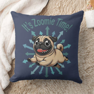 Coussin C'est le Carlin de temps Zoomie
