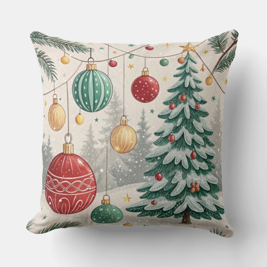Coussin C'est le temps de Noël (Recto)