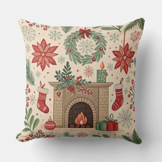 Coussin C'est le temps de Noël (Recto)