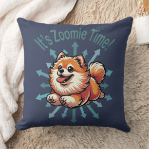 Coussin C'est le temps Zoomie Pomeranian