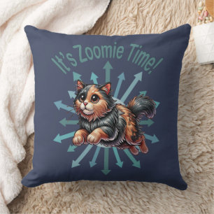Coussin C'est le temps Zoomie Tortoise Chat coquille