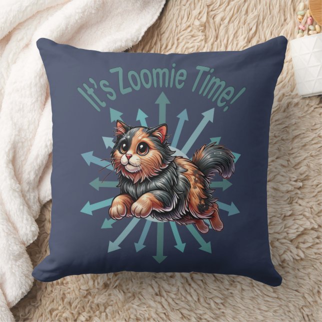 Coussin C'est le temps Zoomie Tortoise Chat coquille (Couverture)