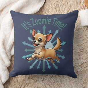 Coussin C'est l'heure de Zoomie Chihuahua