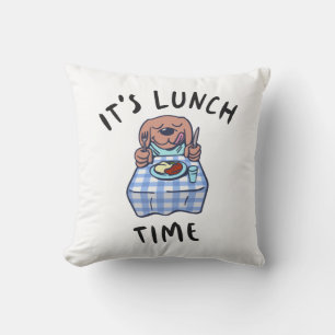 Coussin C'est l'heure du déjeuner
