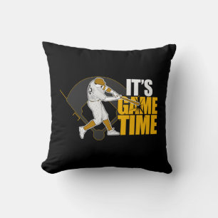 Coussin C'est l'heure du jeu - Baseball