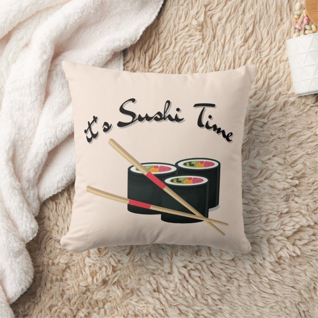 Coussin C'est l'heure du sushi (Couverture)