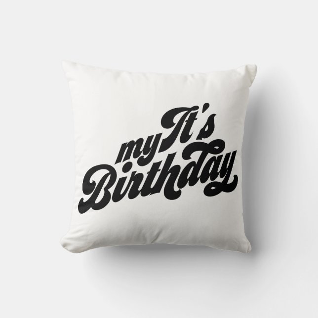 Coussin C'est mon anniversaire (Recto)