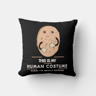 Coussin C'est mon costume humain drôle 