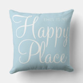 Coussin C'est mon joyeux endroit Blue (Verso)