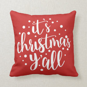 Coussin C'est Noël que vous reposez le manuscrit moderne