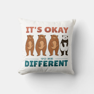 Coussin C'est OK d'être différent Invitation Serviettes