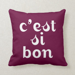 Coussin C'est Si Bon - Bordeaux Purple
