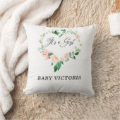 Coussin C'est un Baby shower rose vif (Couverture)