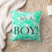 Coussin C'est un garçon ! Vert clair (Couverture)