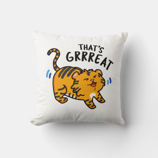 Coussin C'est un gros jeu de tigre (Recto)