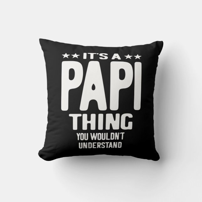 Coussin C'est une chose papi | Cadeau Père (Recto)