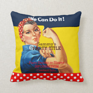Coussin C'est votre partie de Rosie que le coup