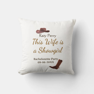 Coussin Cette épouse est une nom de fête de bachelorette d