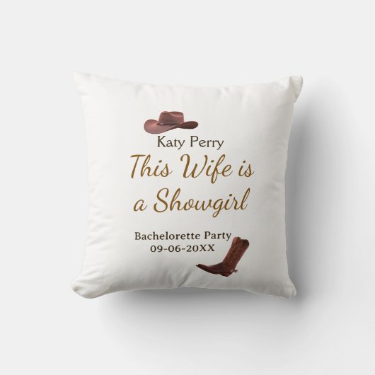 Coussin Cette épouse est une nom de fête de bachelorette d (Recto)