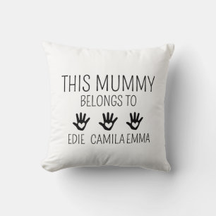 Coussin Cette maman appartient, Mama personnalisé, Maman p