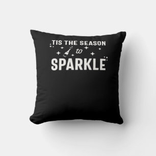 Coussin Cette Saison À Étincelle - Vin Drôle Étincelant