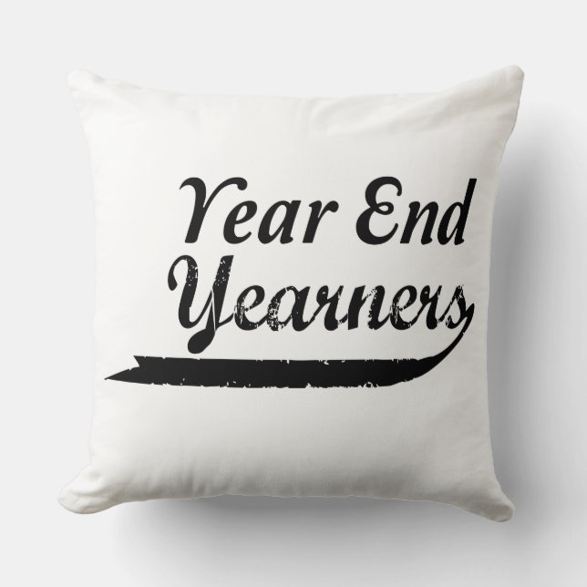 Coussin ceux qui regrettent la fin d'année (Recto)