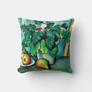 Coussin Cezanne - Pot de primeurs et fruits