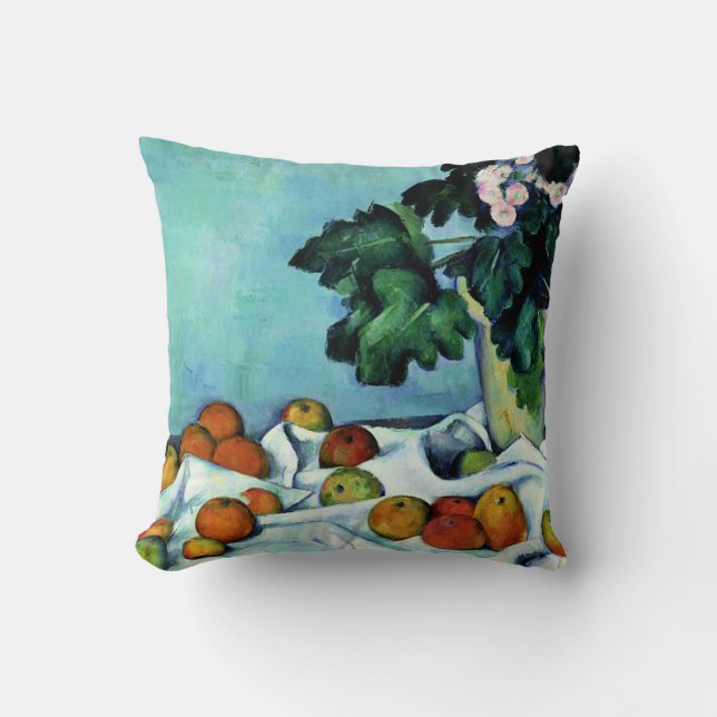 Coussin Cezanne - Vie morte avec pommes et primeurs (Recto)