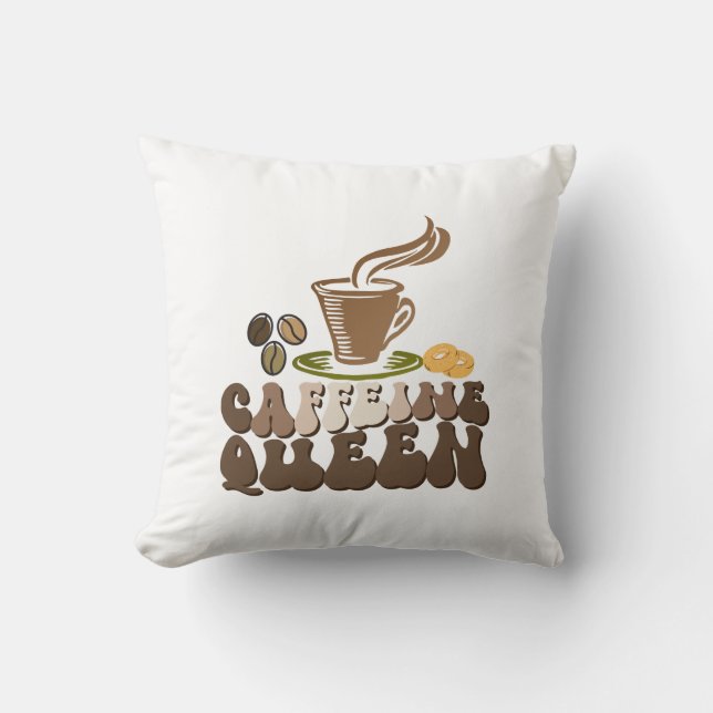 Coussin Chacun a besoin d'une tasse de café chaud (Recto)