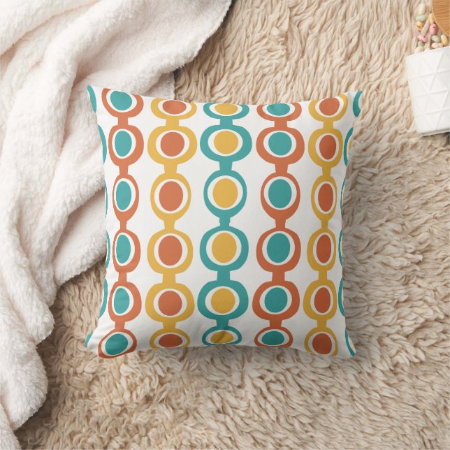Coussin Chaîne moderne du milieu du siècle (Couverture)