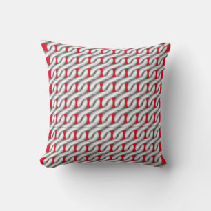 Coussin Chaînes Jeter Oreiller, Rouge