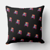 Coussin Chaise abstraite décorative à motif diagonal  (Verso)