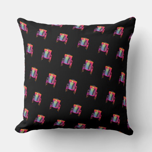 Coussin Chaise abstraite décorative à motif diagonal  (Recto)