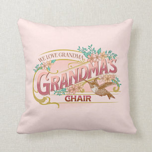Coussin Chaise de grand-mère, We Love Grand-mère with Bi