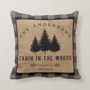 Coussin Chalet de Famille Campagnard Rustique dans les Boi