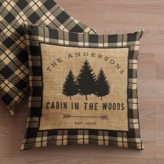 Coussin Chalet de Famille Campagnard Rustique dans les Boi