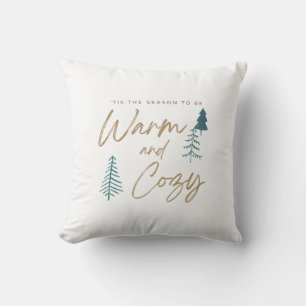 Coussin Chaleureux et douillets souhaits de saison