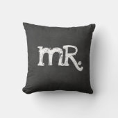 Coussin Chalkboard Mariage M. Mister (Recto)