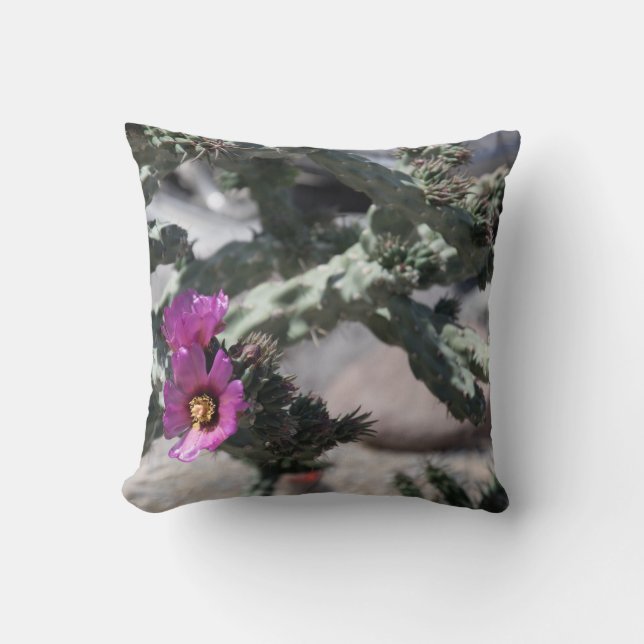 Coussin Challa Cactus en fleurs (Recto)