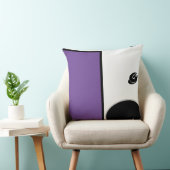 Coussin Chambre bébéCUTE _violet, BLANC, NOIR, RMDESIGNFLO (Chaise)