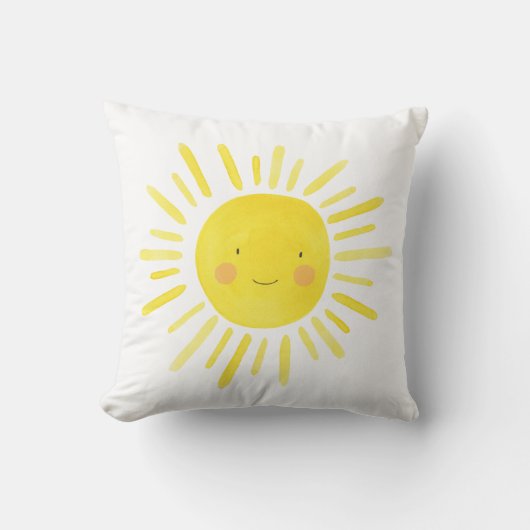 Coussin Chambre de nursery Little Sunshine jaune (Recto)
