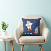 Coussin Chambre de Petit Astronaute Blond Fusée Espace (Chaise)