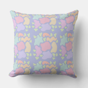 Coussin Chambre Enfants Formes Abstraites Pastel Décoratio