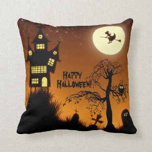 Coussin Chambre hantée déplaisante Halloween décoratif