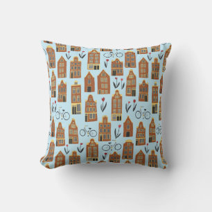 Coussin Chambres néerlandaises mignonnes - motif