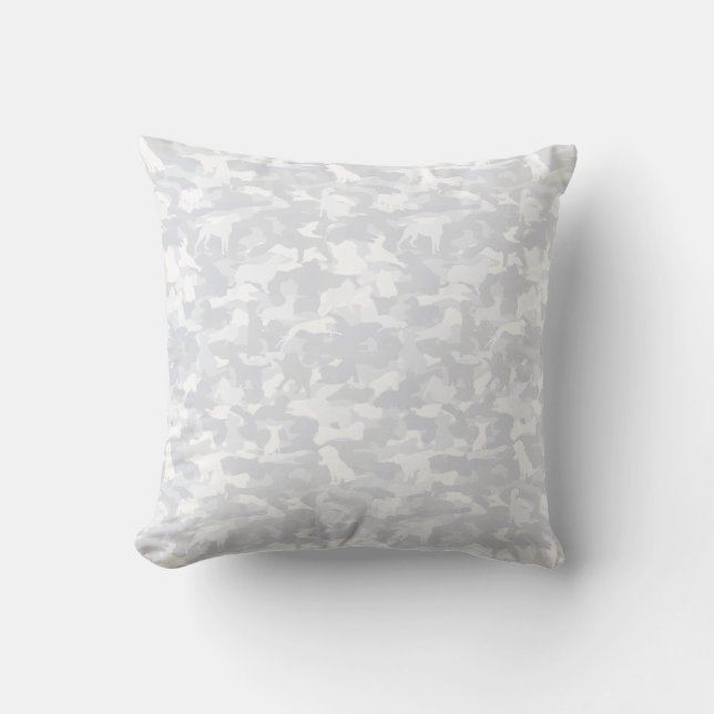 Coussin Chameau de chien et d'os de Whiteout Impression de (Recto)