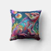 Coussin Chameleon avec bulles (Verso)