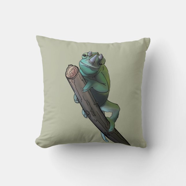 Coussin Chameleon de Cute Jackson (Recto)